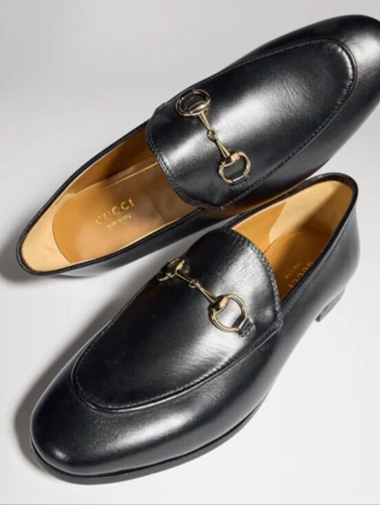 Gucci Shoes - Gucci Black Women's Leather Loafers Sz 37